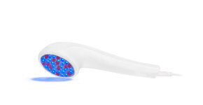 LightStim handheld device with blue LED lights for acne
